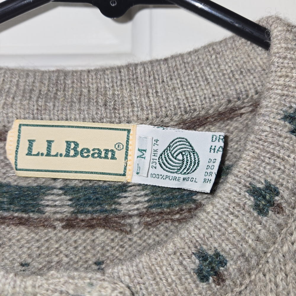 L.L. Bean_Vintage 90's Wool Vest_Medium - Picture 2 of 4